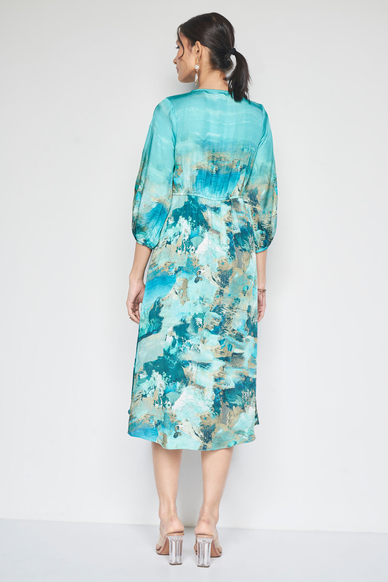 Maui Dress, Turquoise, image 6